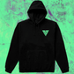GREEN MAD MONSTER BLACK HOODIE
