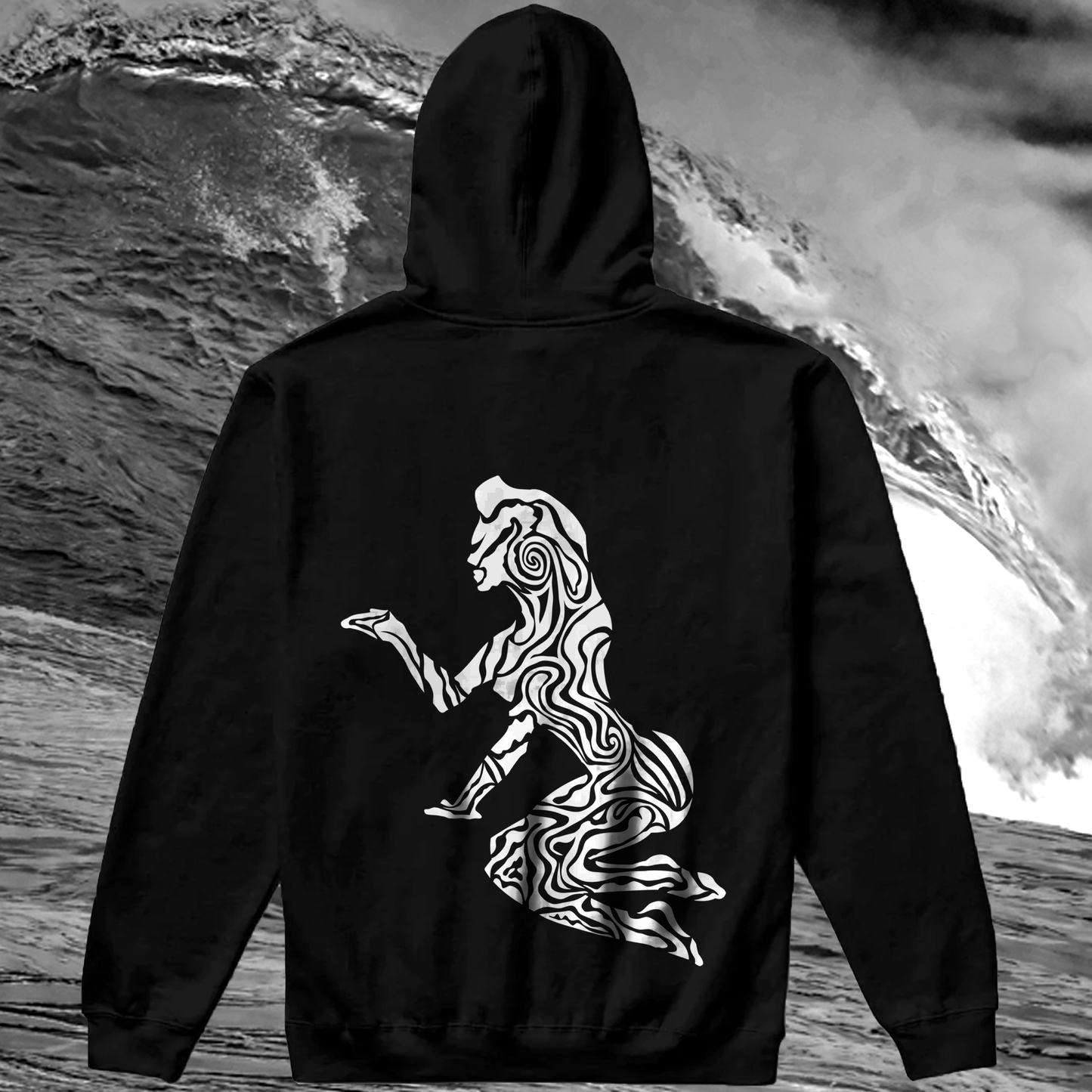 GROOVY LADY WHITE HOODIE