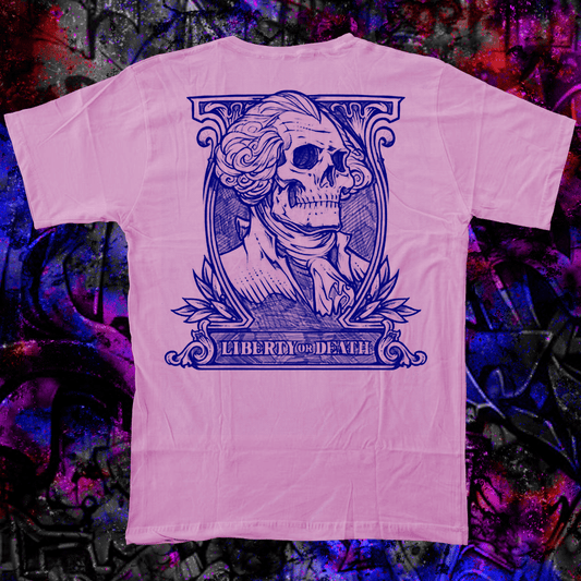 LIBERTY OR DEATH PINK T-SHIRT