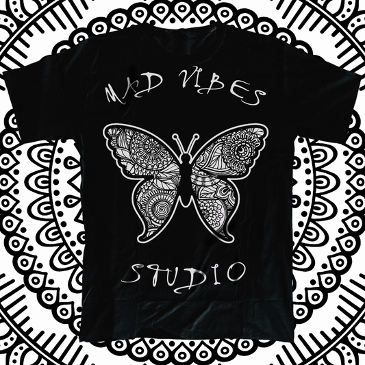 MAD BUTTERFLY BLACK T-SHIRT