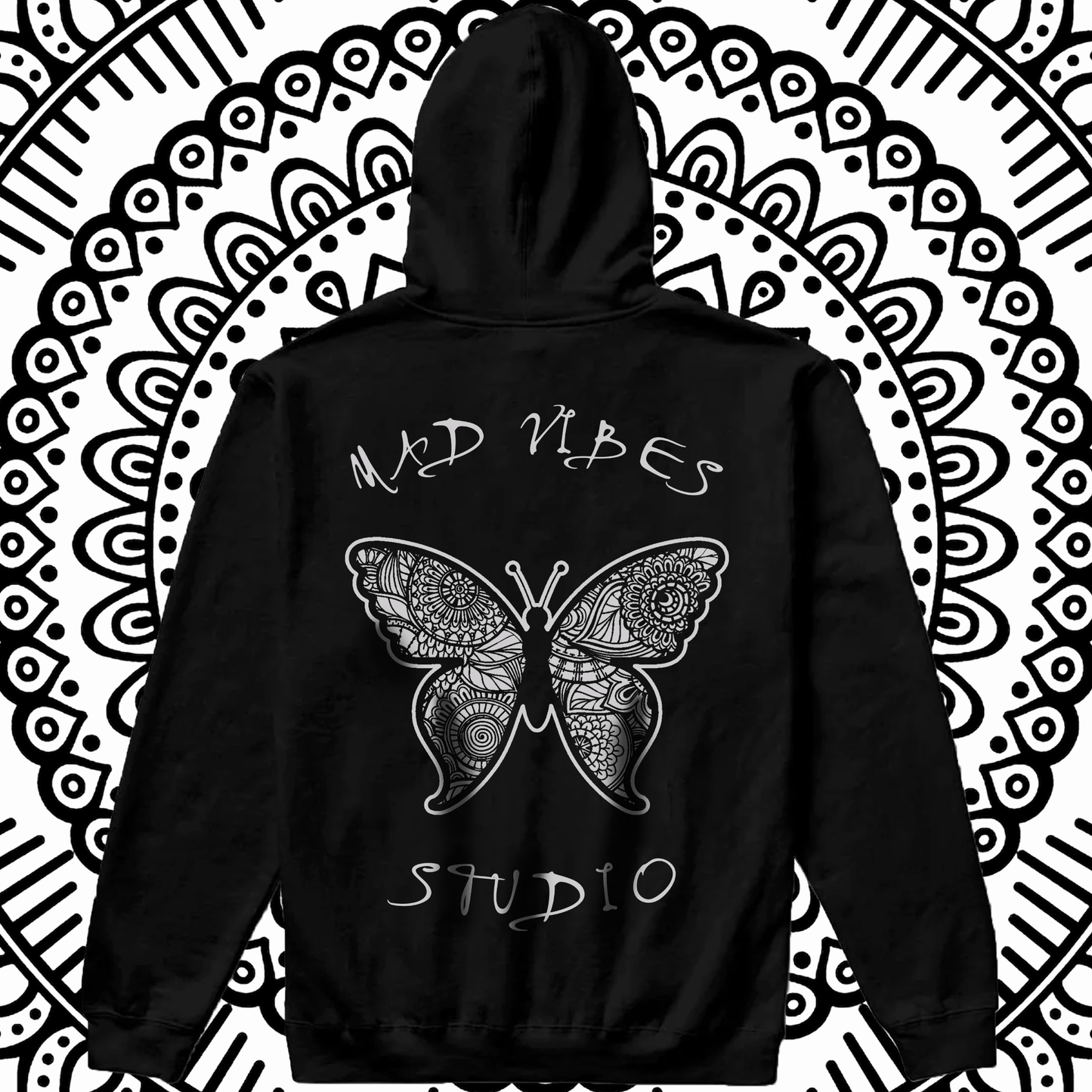 MAD BUTTERFLY BLACK HOODIE