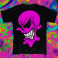 PINK MAD MONSTER BLACK T-SHIRT