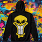 YELLOW MAD MONSTER BLACK HOODIE